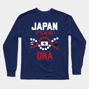 Japan It's In My DNA Flag Japanese Culture Long Sleeve T-Shirt